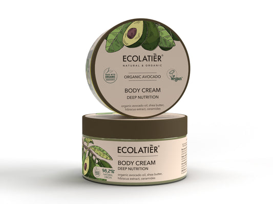 Crema Corporal Nutrición Profunda Aguacate Orgánico, de Ecolatier