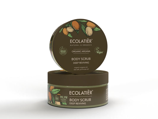 Exfoliante Corporal Revitalización Profunda Argán Orgánico, de Ecolatier