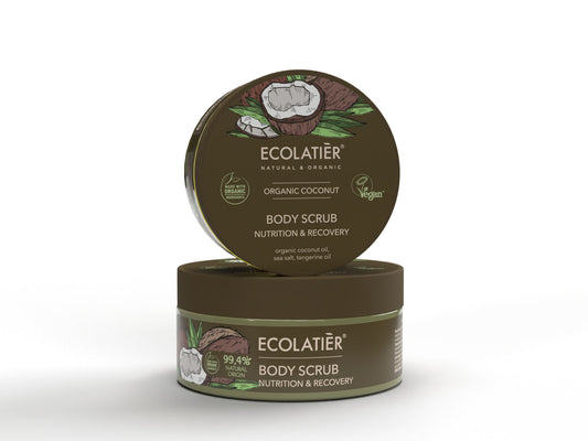 Exfoliante Corporal Nutrición y Recuperación Coco Orgánico, de Ecolatier