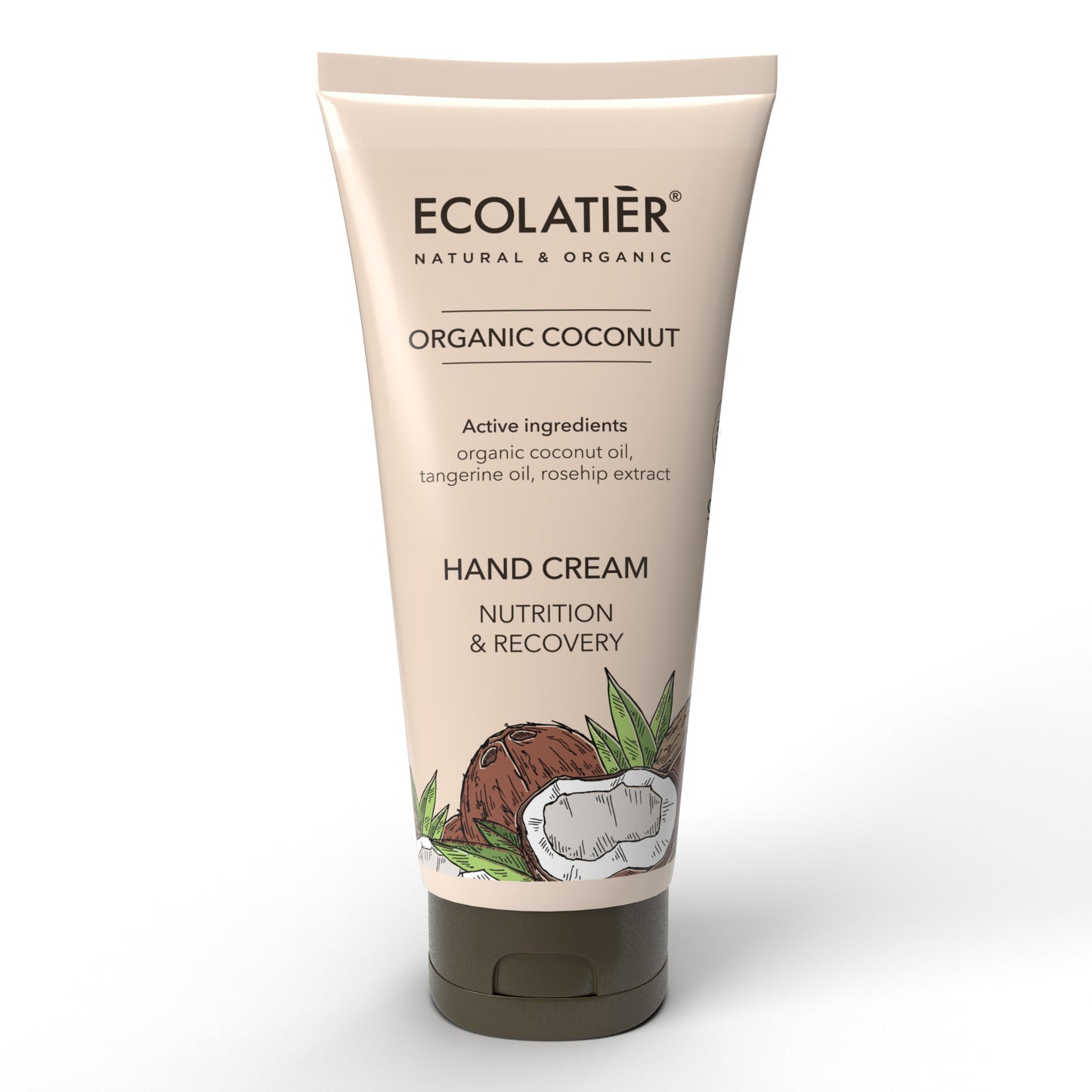 Crema de Manos Nutrición y Recuperación Coco Orgánico, de Ecolatier