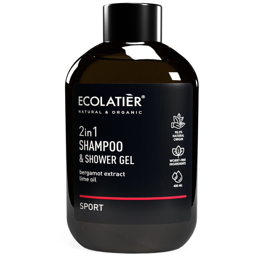 Gel de ducha y champú 2 en 1 Sport Orgánico, de Ecolatier