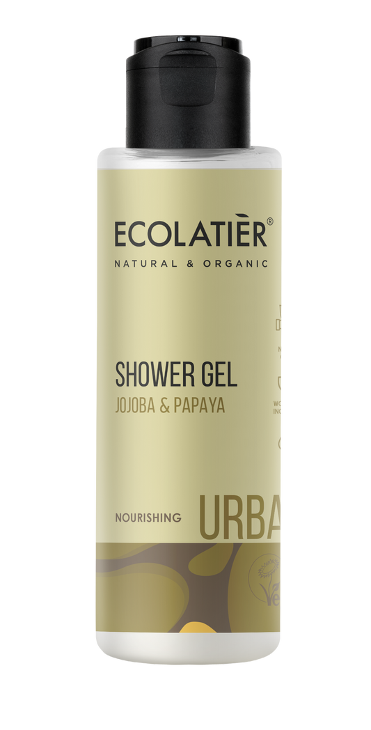 Gel de Ducha Nutritivo Jojoba y Papaya Orgánico, de Ecolatier